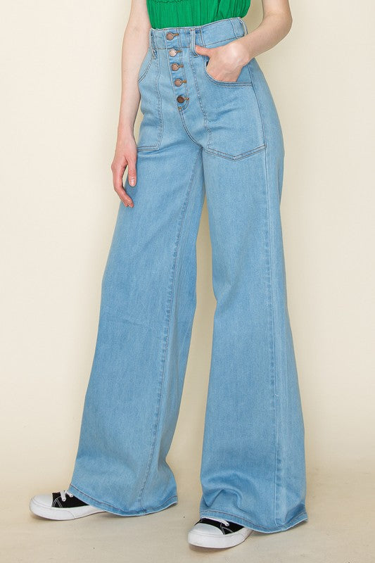 Wide leg, denim pants, jeans, western