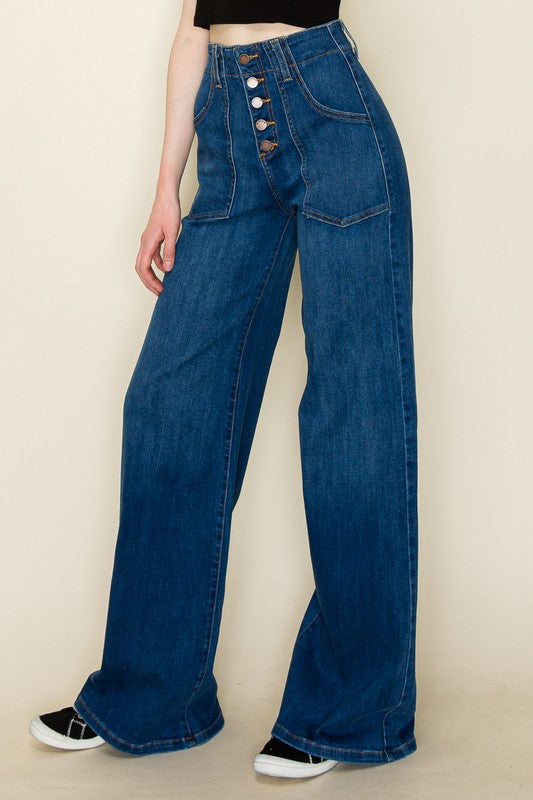 Wide leg, denim pants, jeans, western