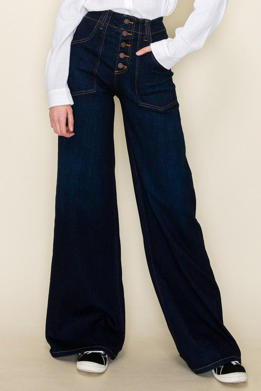Wide leg, denim pants, jeans, western