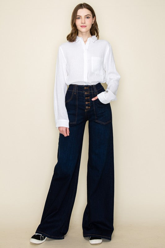 Wide leg, denim pants, jeans, western