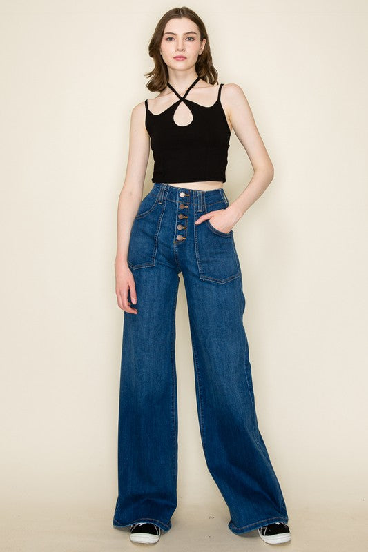 Wide leg, denim pants, jeans, western