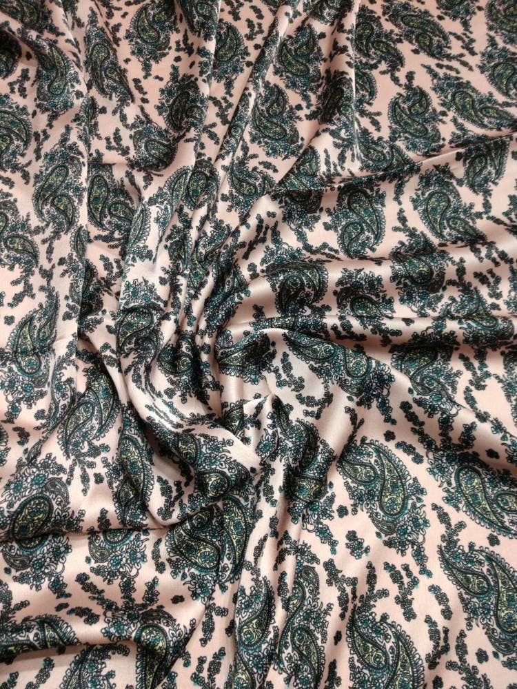 Retro Dusty Rose Pink Paisley Wild Rags