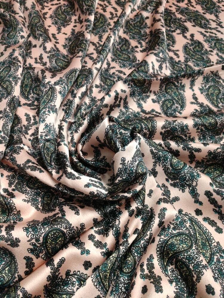 Retro Dusty Rose Pink Paisley Wild Rags