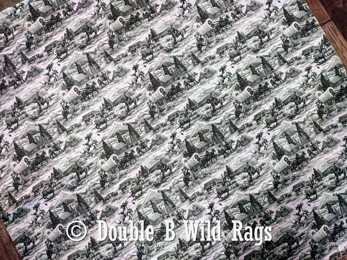 Green Toile Cowboy Wild Rag