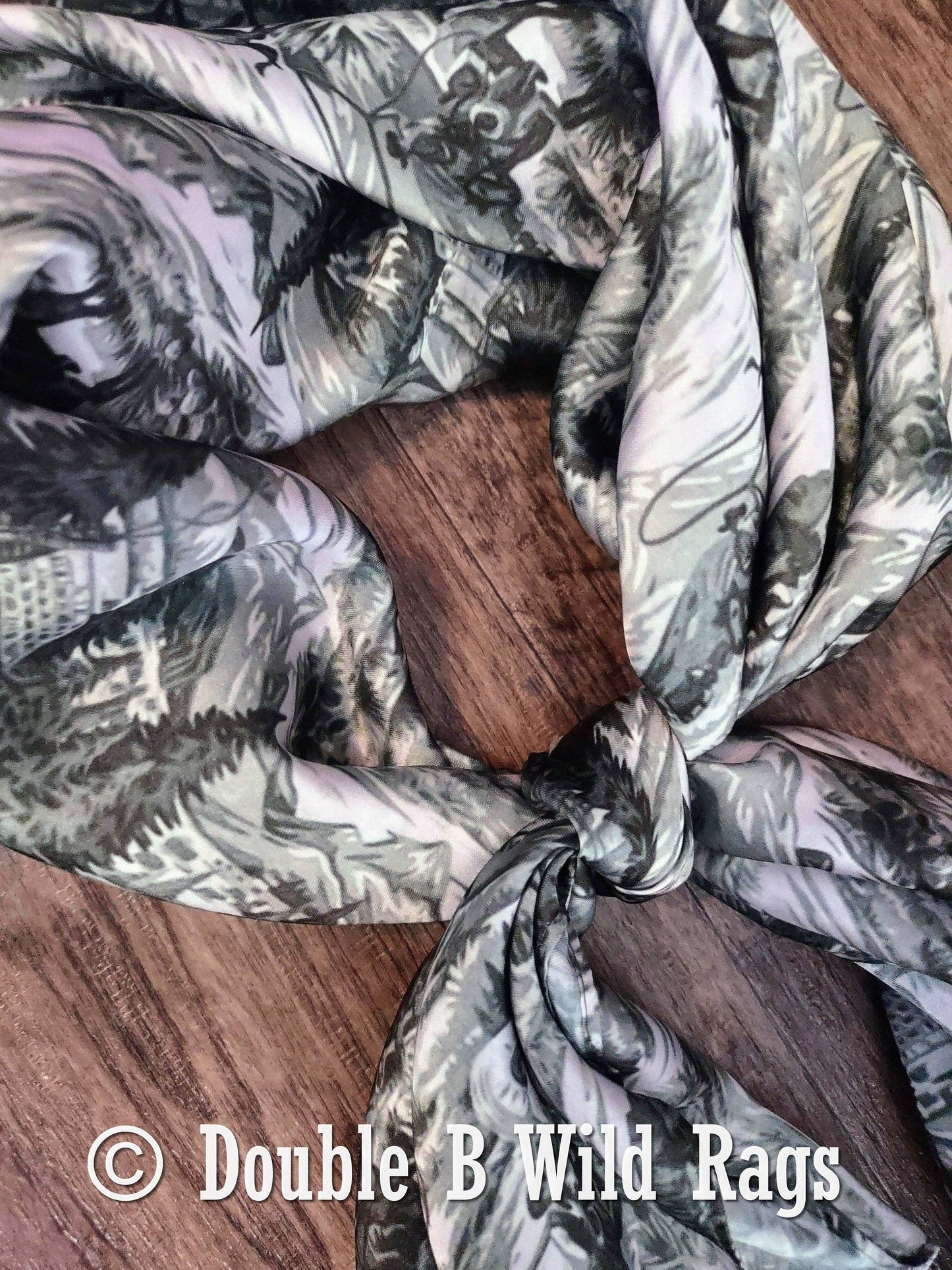 Green Toile Cowboy Wild Rag
