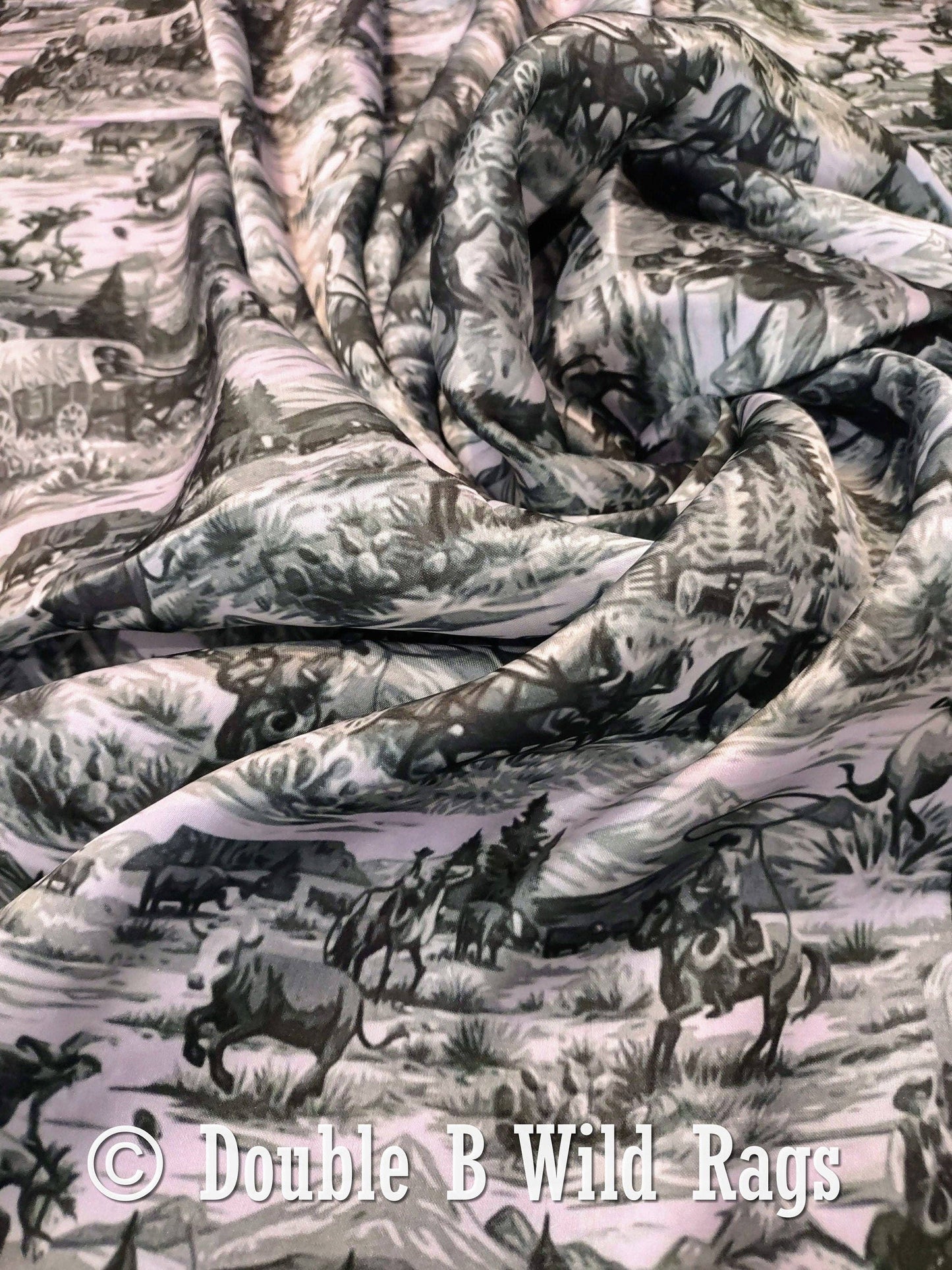 Green Toile Cowboy Wild Rag