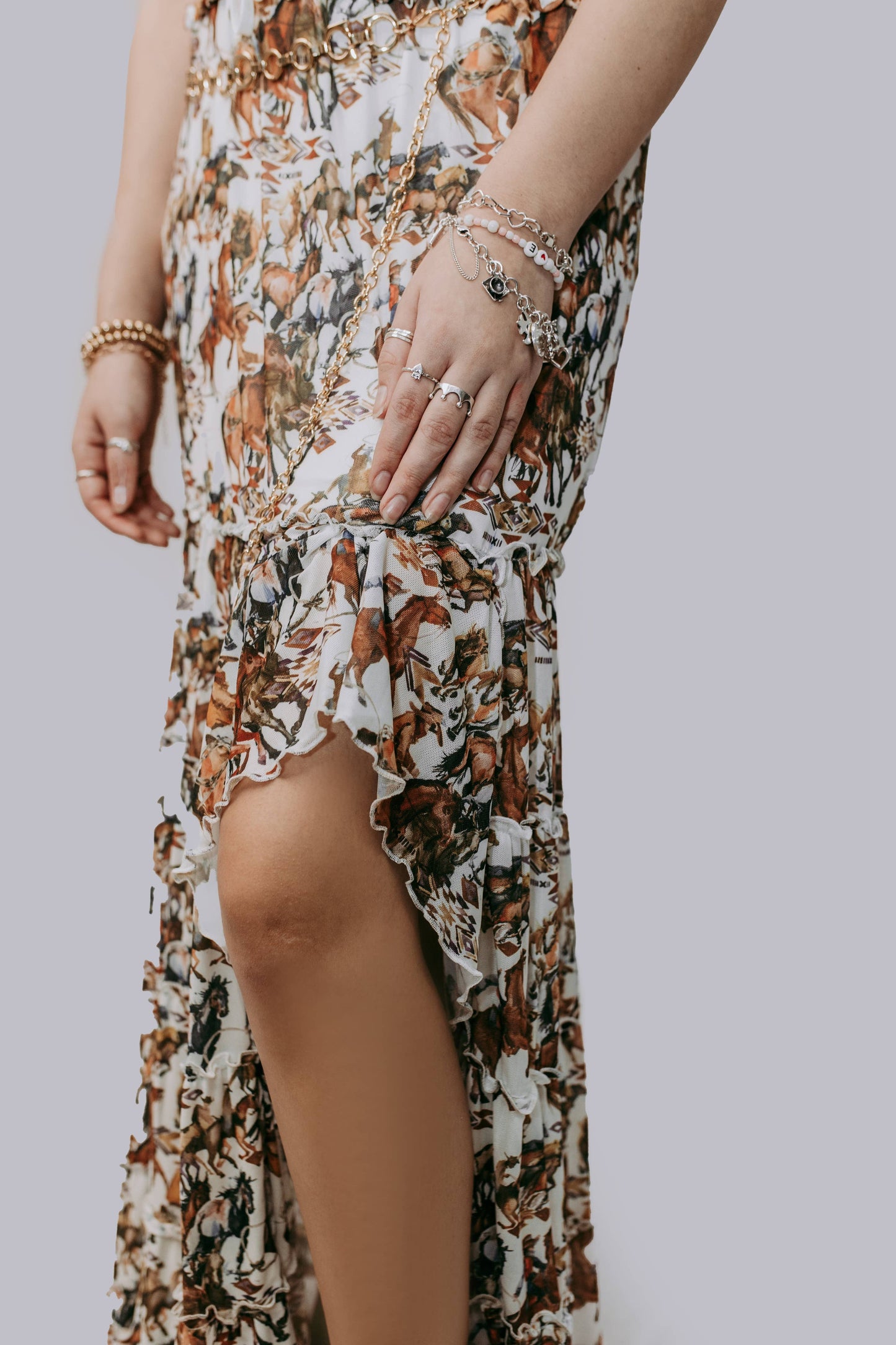 Buckaroo Mesh Maxi Skirt (ETA 5/2)