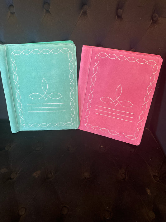 Boot stitch Padfolio