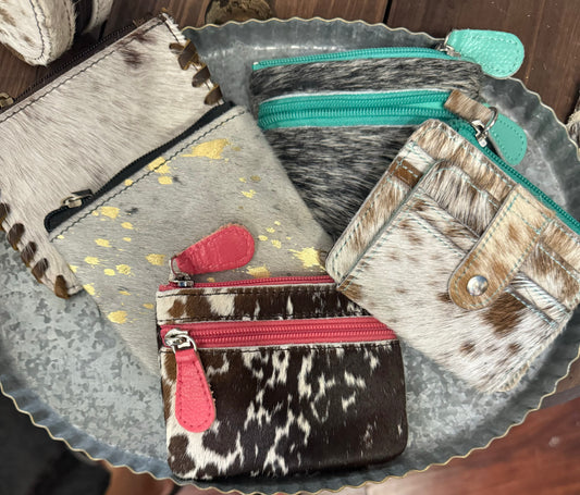 Vintage Leather Cowhide Coinpurse