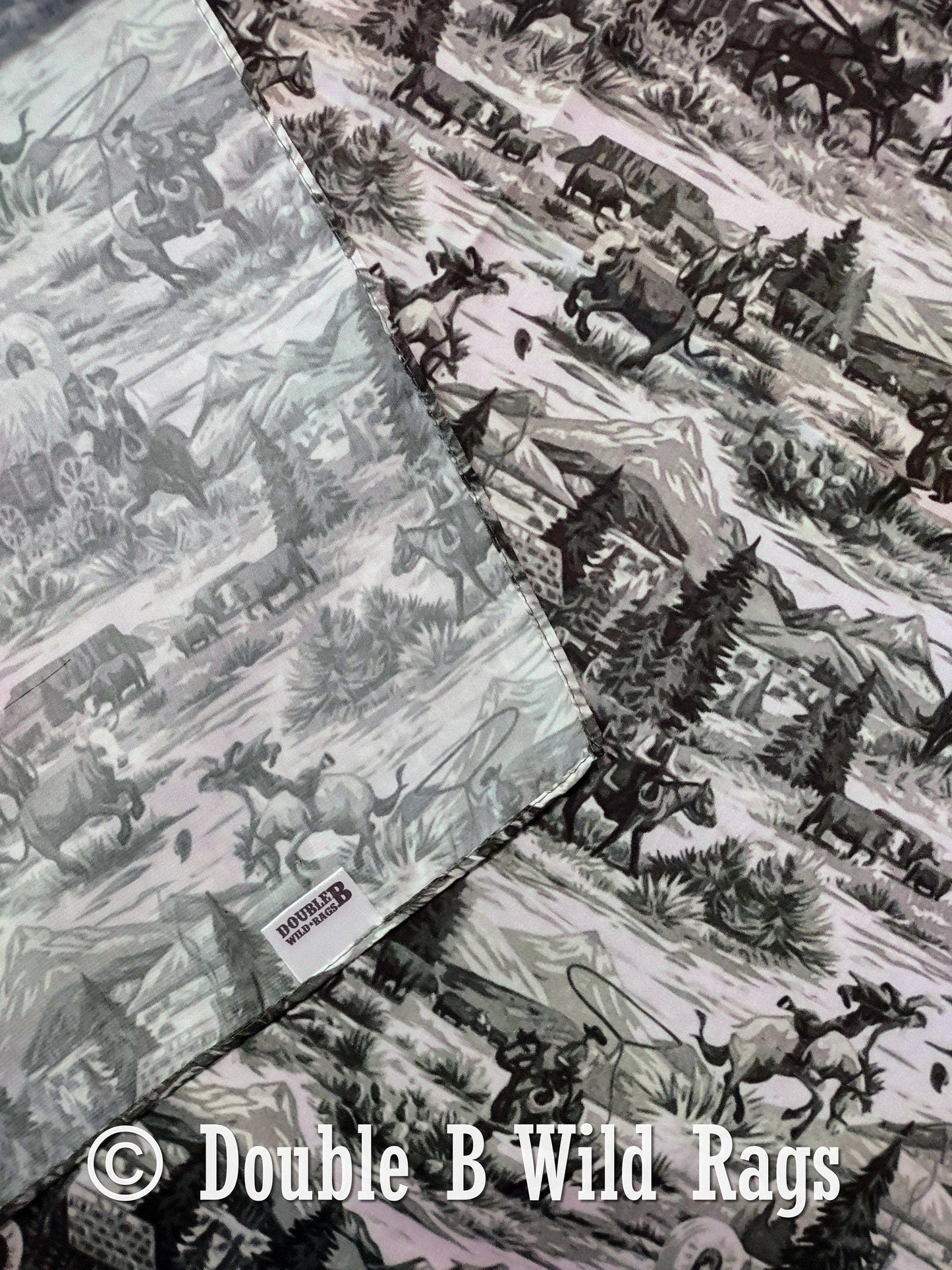 Green Toile Cowboy Wild Rag