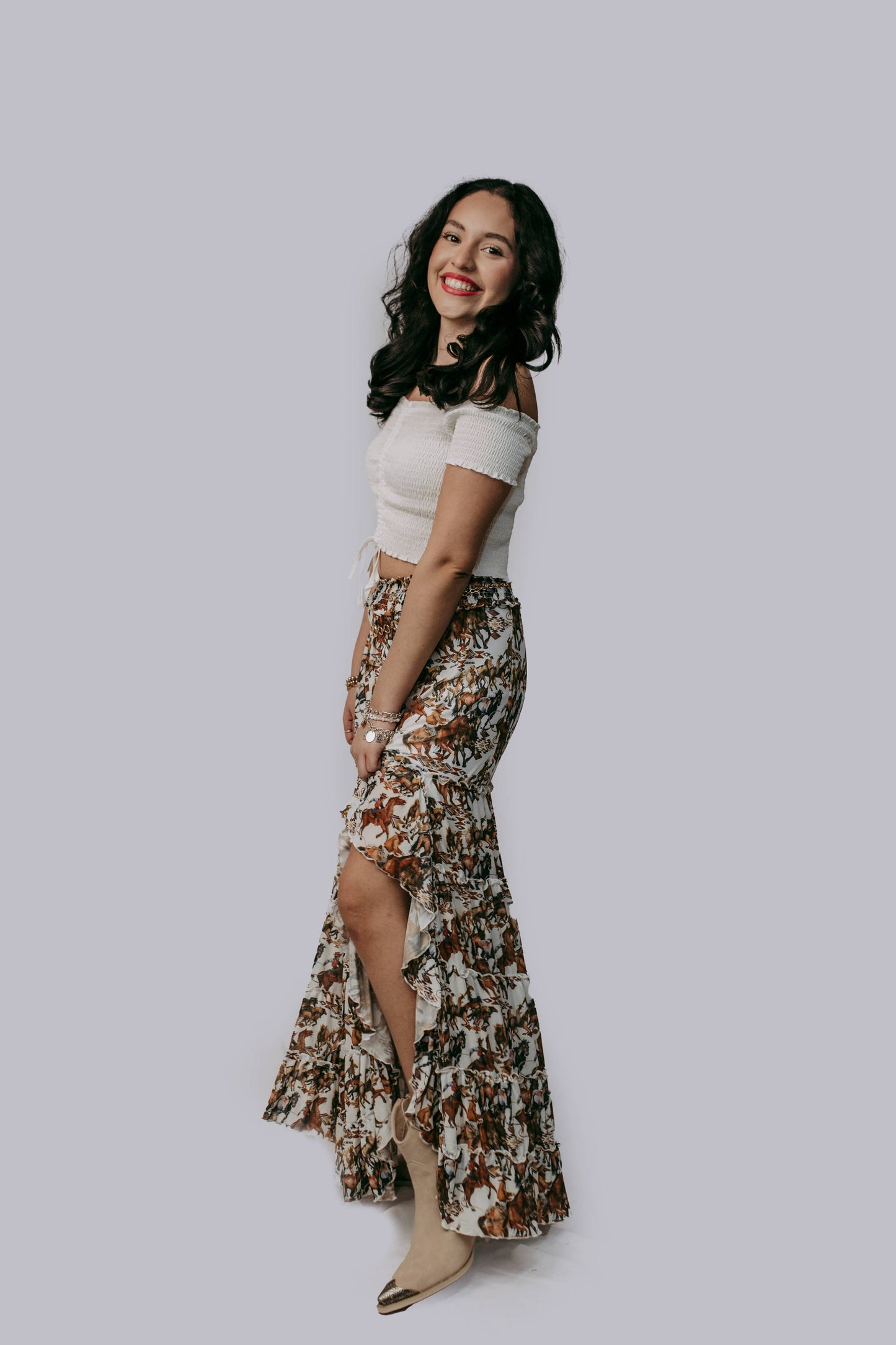 Buckaroo Mesh Maxi Skirt (ETA 5/2)