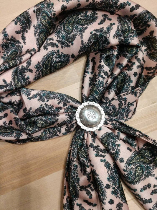 Retro Dusty Rose Pink Paisley Wild Rags