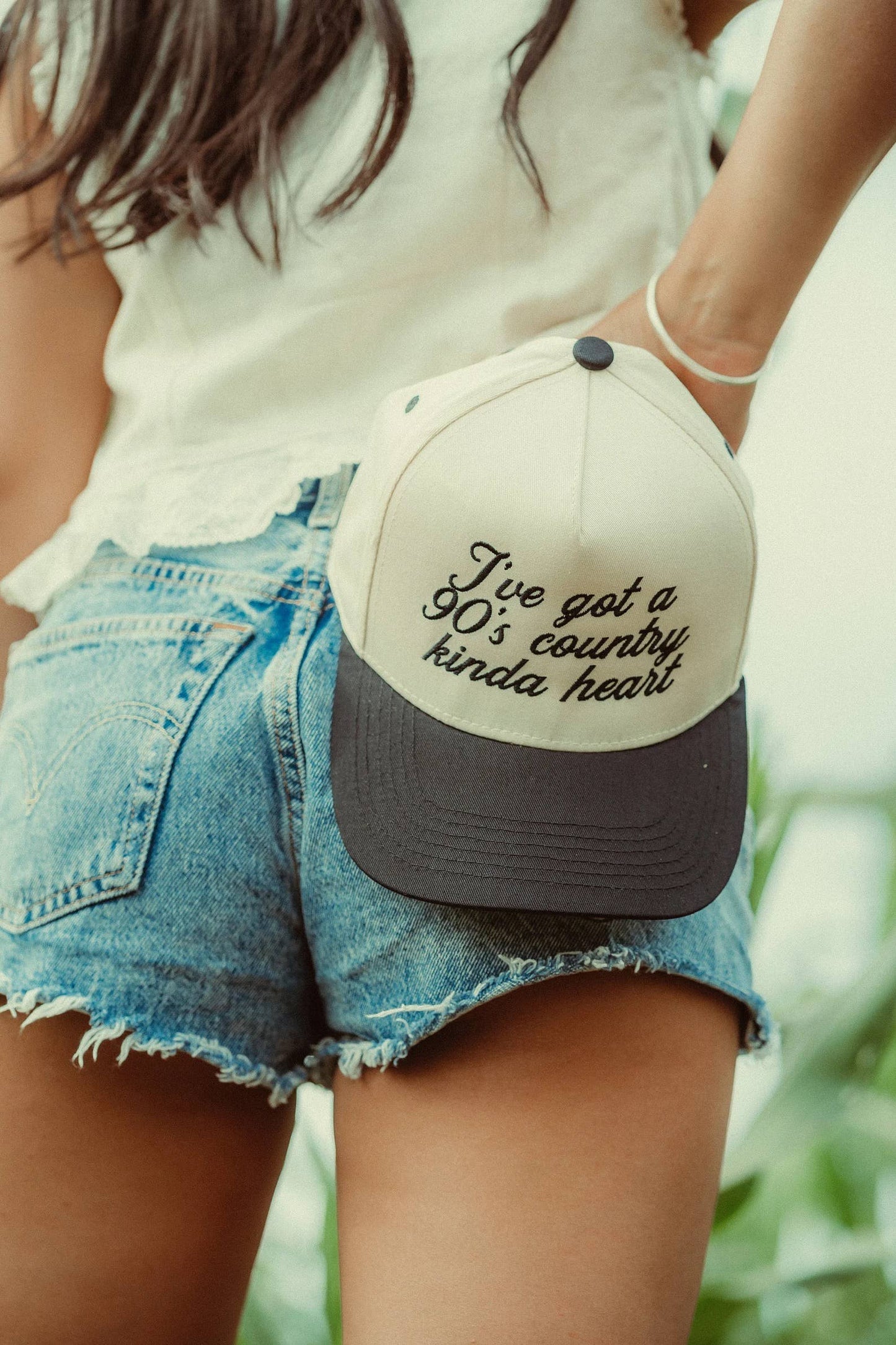 90's Country Kinda Heart Canvas Trucker Hat